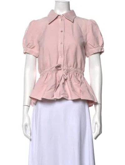 Pre-owned See By Chloé Short Sleeve Blouse In Pink