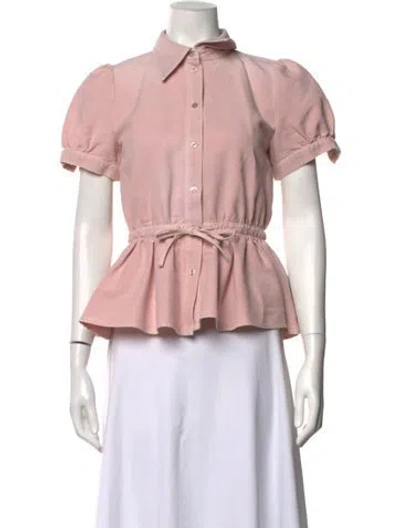 Pre-owned See By Chloé Short Sleeve Top In Pink
