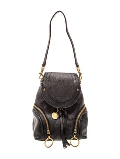 Pre-owned See By Chloé Signature Bucket Bag In Black