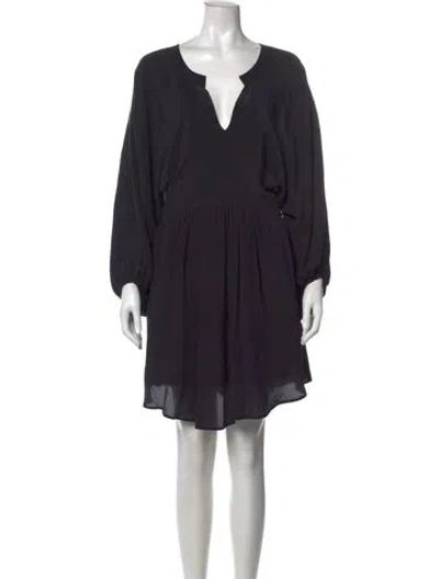 Pre-owned See By Chloé Silk Knee-length Dress In Black