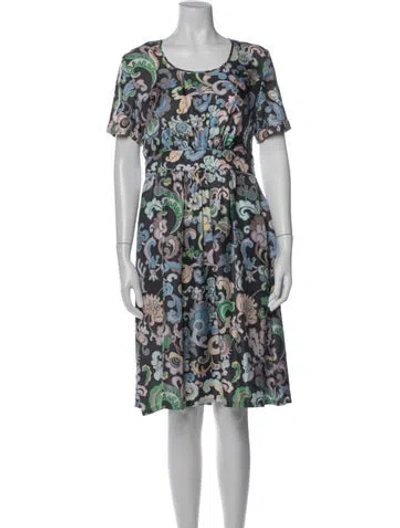 Pre-owned See By Chloé Silk Knee-length Dress In Blue