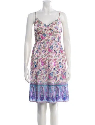 Pre-owned See By Chloé Silk Knee-length Dress In Purple