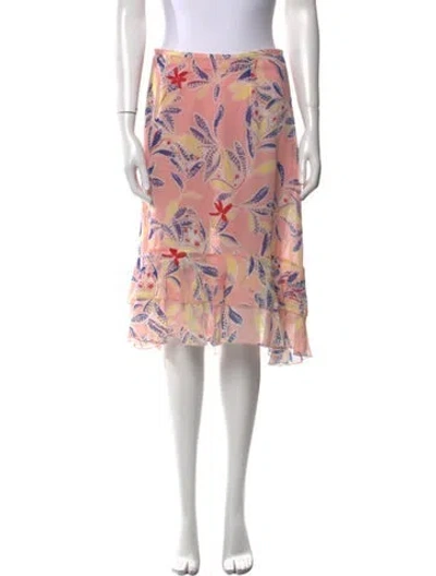 Pre-owned See By Chloé Silk Knee-length Skirt In Pink