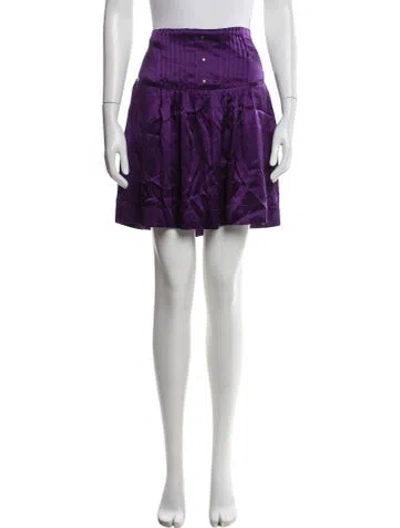 Pre-owned See By Chloé Silk Knee-length Skirt In Purple
