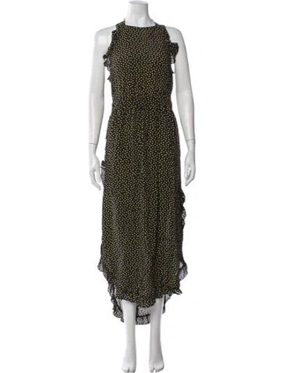 Pre-owned See By Chloé Silk Long Dress In Black