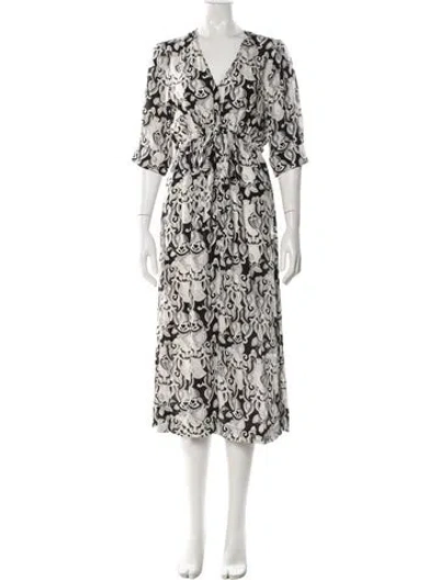 Pre-owned See By Chloé Silk Long Dress In Multi