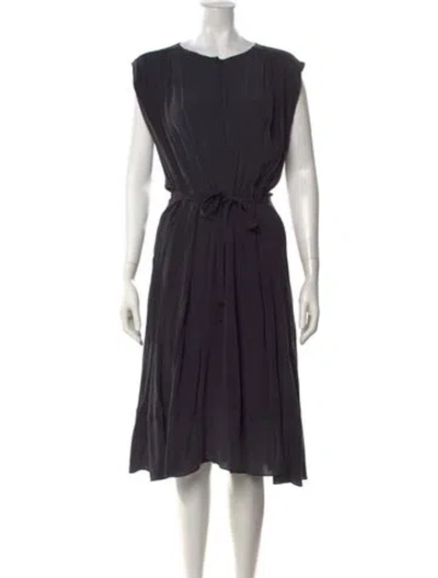 Pre-owned See By Chloé Silk Midi Length Dress In Black