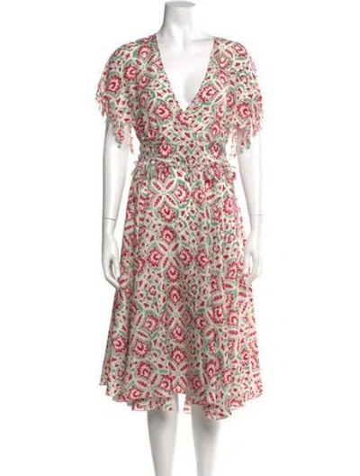 Pre-owned See By Chloé Silk Midi Length Dress In Multi
