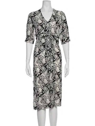 Pre-owned See By Chloé Silk Midi Length Dress In White