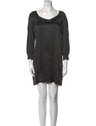 Pre-owned See By Chloé Silk Mini Dress In Black