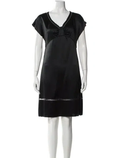 Pre-owned See By Chloé Silk Mini Dress In Black