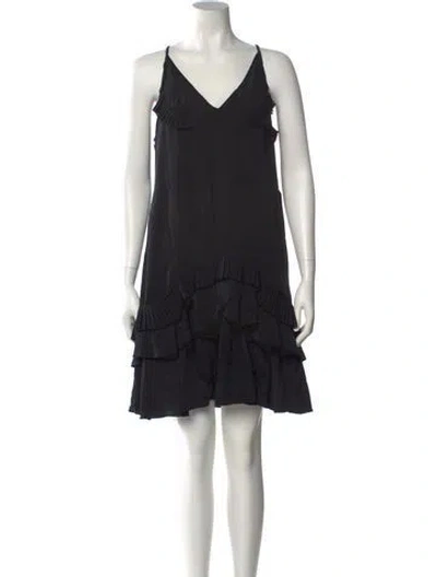 Pre-owned See By Chloé Silk Mini Dress In Black
