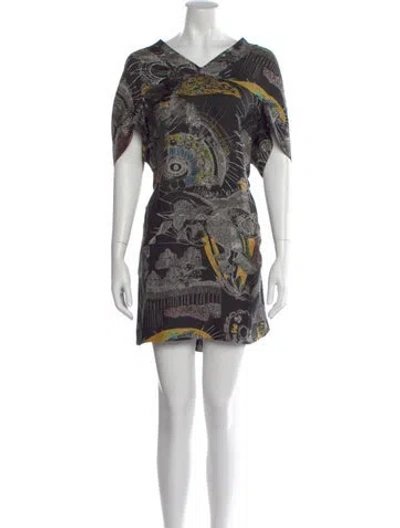 Pre-owned See By Chloé Silk Mini Dress In Black