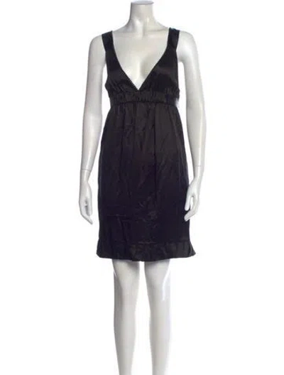 Pre-owned See By Chloé Silk Mini Dress In Black