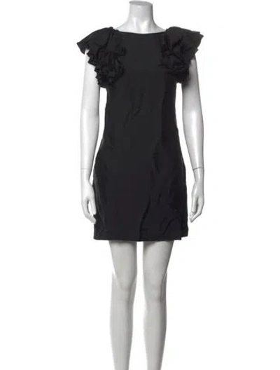 Pre-owned See By Chloé Silk Mini Dress In Black