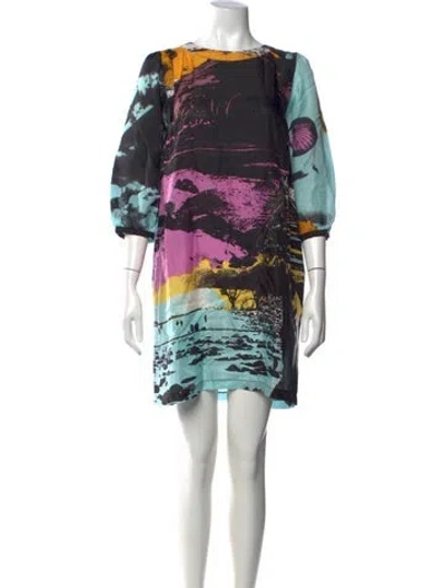 Pre-owned See By Chloé Silk Mini Dress In Black
