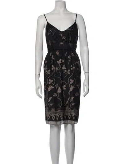 Pre-owned See By Chloé Silk Mini Dress In Black