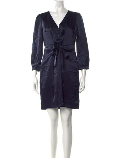 Pre-owned See By Chloé Silk Mini Dress In Blue