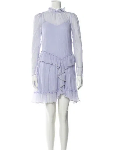 Pre-owned See By Chloé Silk Mini Dress In Blue