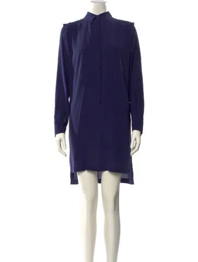 Pre-owned See By Chloé Silk Mini Dress In Blue