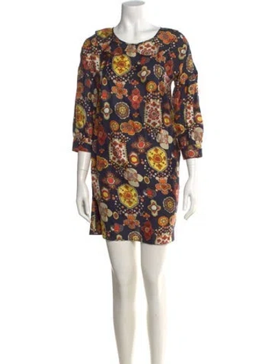 Pre-owned See By Chloé Silk Mini Dress In Blue