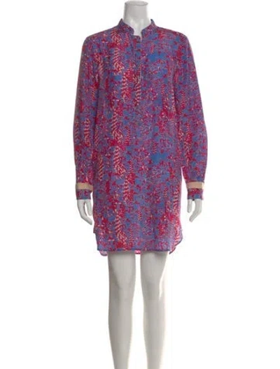 Pre-owned See By Chloé Silk Mini Dress In Blue