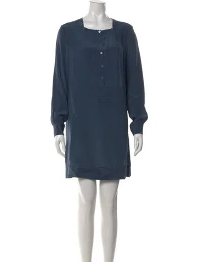 Pre-owned See By Chloé Silk Mini Dress In Blue