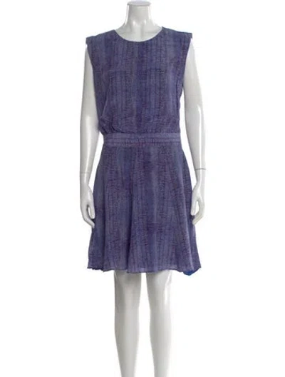 Pre-owned See By Chloé Silk Mini Dress In Blue