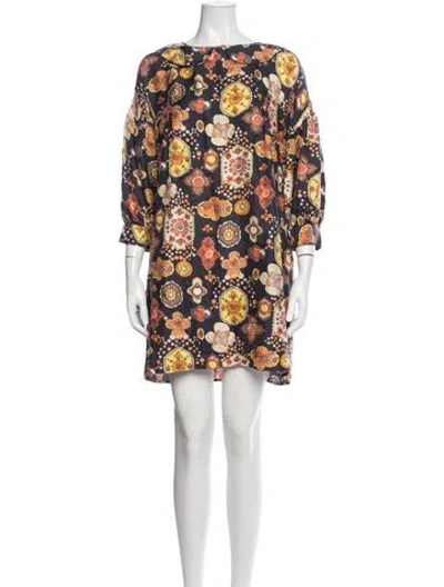 Pre-owned See By Chloé Silk Mini Dress In Blue