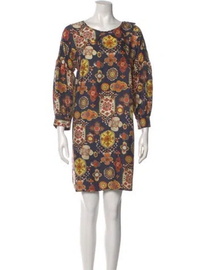 Pre-owned See By Chloé Silk Mini Dress In Gray