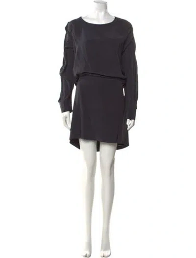 Pre-owned See By Chloé Silk Mini Dress In Gray