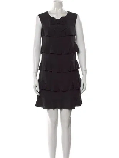 Pre-owned See By Chloé Silk Mini Dress In Gray