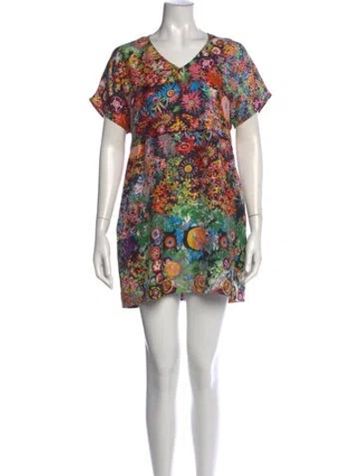 Pre-owned See By Chloé Silk Mini Dress In Multi