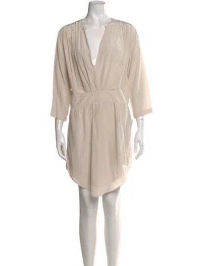 Pre-owned See By Chloé Silk Mini Dress In Neutral