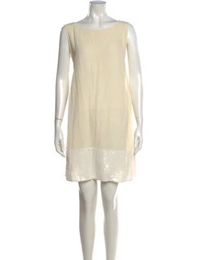 Pre-owned See By Chloé Silk Mini Dress In Neutral