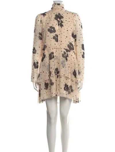 Pre-owned See By Chloé Silk Mini Dress In Neutrals