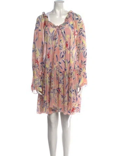 Pre-owned See By Chloé Silk Mini Dress In Pink
