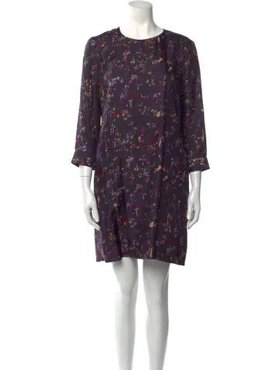 Pre-owned See By Chloé Silk Mini Dress In Purple