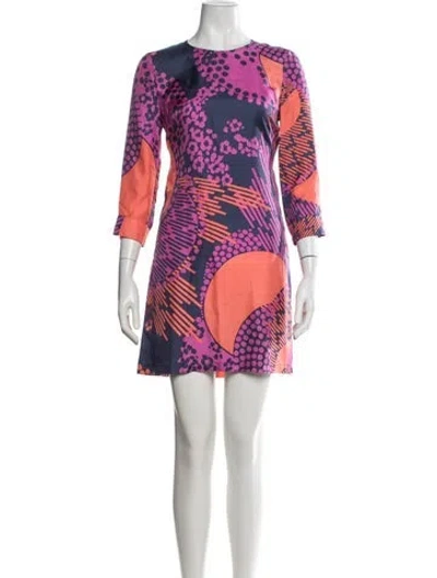 Pre-owned See By Chloé Silk Mini Dress In Purple