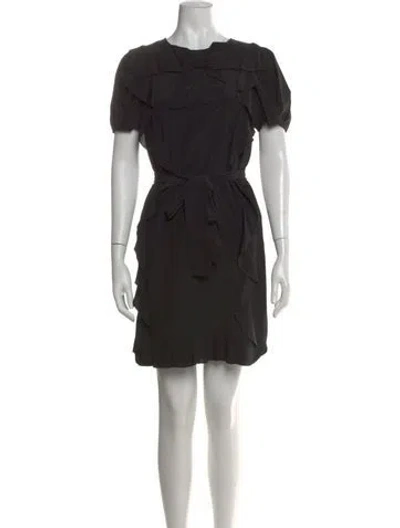 Pre-owned See By Chloé Silk Mini Dress W/ Tags In Black