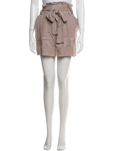 Pre-owned See By Chloé Silk Mini Skirt In Gray