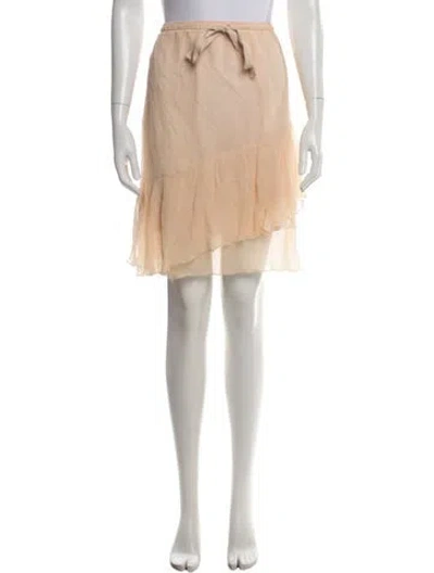 Pre-owned See By Chloé Silk Mini Skirt In Neutrals