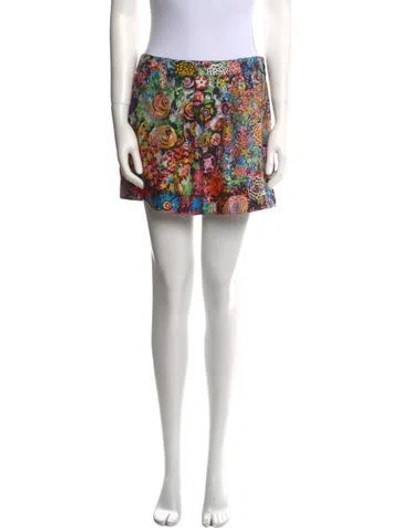 Pre-owned See By Chloé Silk Mini Skirt In Orange