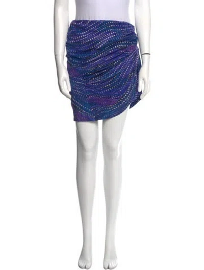 Pre-owned See By Chloé Silk Mini Skirt In Purple
