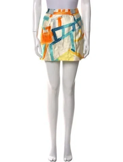 Pre-owned See By Chloé Silk Mini Skirt In White