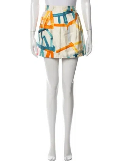Pre-owned See By Chloé Silk Mini Skirt In White
