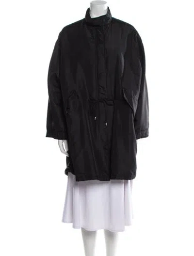 Pre-owned See By Chloé Silk Parka In Gray