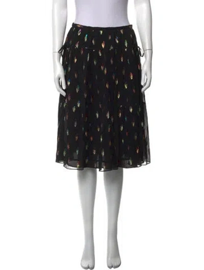 Pre-owned See By Chloé Silk Skirt In Black
