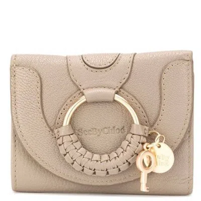 See By Chloé See By Chloe Small Hana Compact Wallet In Grey