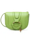 SEE BY CHLOÉ SEE BY CHLOÉ 'HANA' SMALL GREEN LEATHER BAG